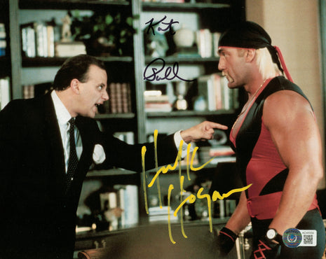Hulk Hogan & Kurt Fuller dual signed 8x10 Photo (w/ Beckett)