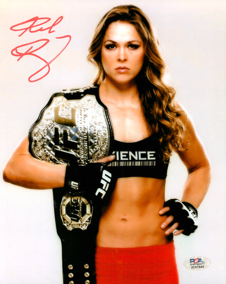 Ronda Rousey signed 8x10 Photo (w/ PSA)