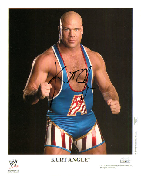 Kurt Angle signed 8x10 Photo (w/ JSA)