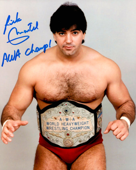Rick Martel signed 8x10 Photo (AWA Champ Inscription)