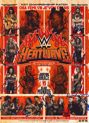 NXT Heatwave 2025 multi signed 11x14 Photo (LE #22/50)