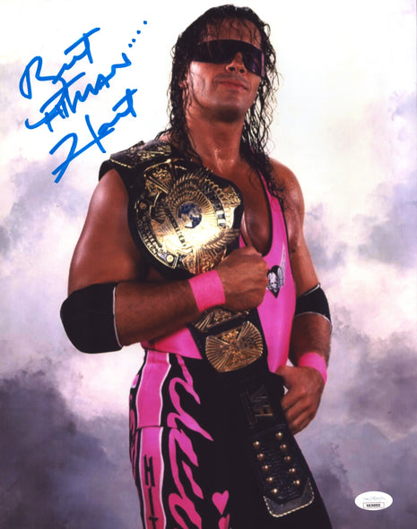 Bret Hart signed 11x14 Photo (w/ JSA)