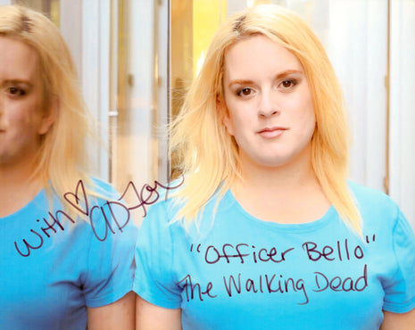 Photo 8x10 signée par Amber Dawn Fox (Walking Dead)