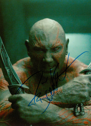 Dave Batista (Guardianes de la Galaxia) firmó una foto de 8x10 con Beckett