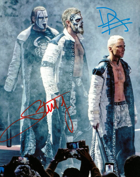 Sting et Darby Allin Double photo signée 8x10