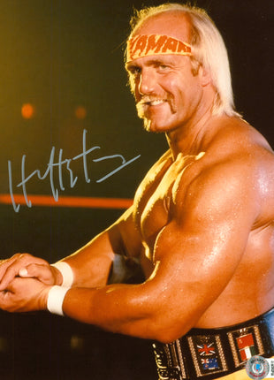 Hulk Hogan firmó una foto de 8x10 con Beckett