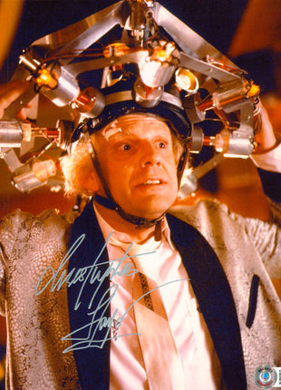 Christopher Lloyd (Regreso al futuro) firmó una foto de 8x10 con Beckett