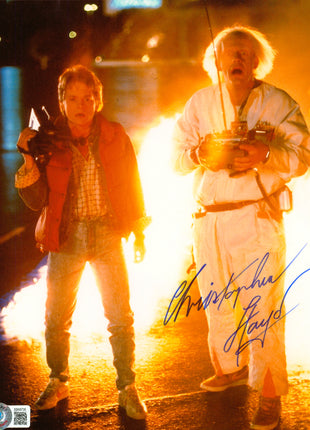 Christopher Lloyd (Regreso al futuro) firmó una foto de 8x10 con Beckett