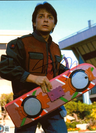 Michael J Fox (Regreso al futuro) firmó una foto de 8x10 con Beckett