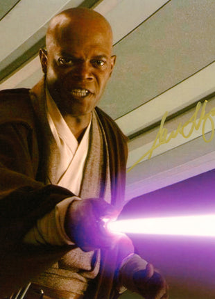 Samuel L Jackson (Star Wars) signed 8x10 Photo (w/ Beckett)