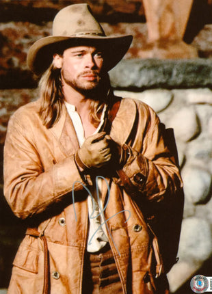 Brad Pitt (Legends of the Fall) signed 8x10 Photo (w/ Beckett)