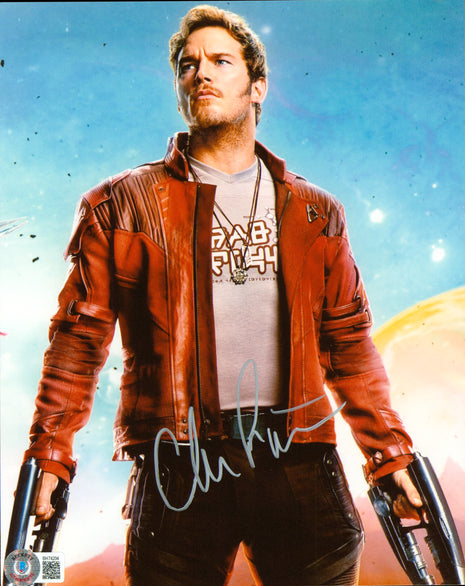 Chris Pratt (Guardians of the Galaxy) signed 8x10 Photo (w/ Beckett)