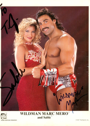 Marc Mero & Sable dual signed 8x10 Photo