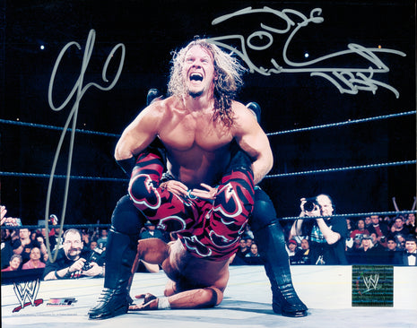 Chris Jericho & Shawn Michaels dual signed 8x10 Photo