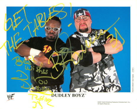 Bubba Dudley & D-von Dudley dual signed 8x10 Photo