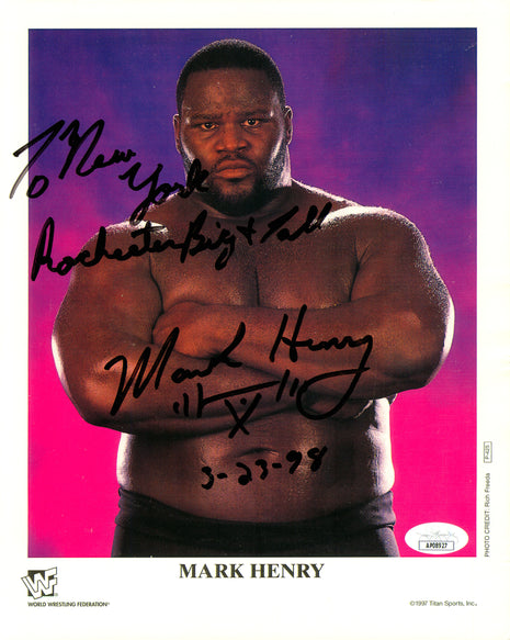 Mark Henry signed 8x10 Photo (w/ JSA)