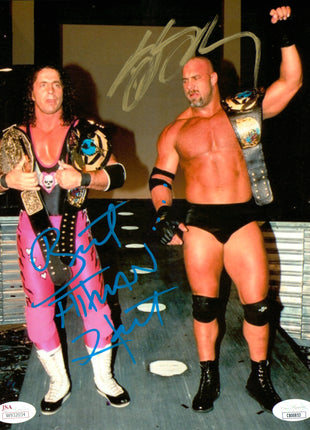 Bret Hart & Bill Goldberg dual signed 8x10 Photo (w/ JSA)