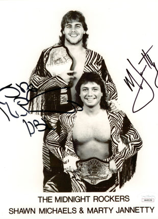 Shawn Michaels & Marty Jannetty dual signed 8x10 Photo (w/ JSA)