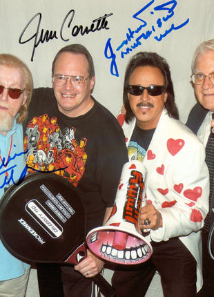 Jim Cornette, Jimmy Hart, JJ Dillon & Oliver Humperdink multi-signed 8x10 Photo