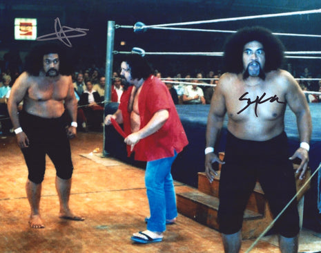 Afa & Sika dual signed 11x14 Photo