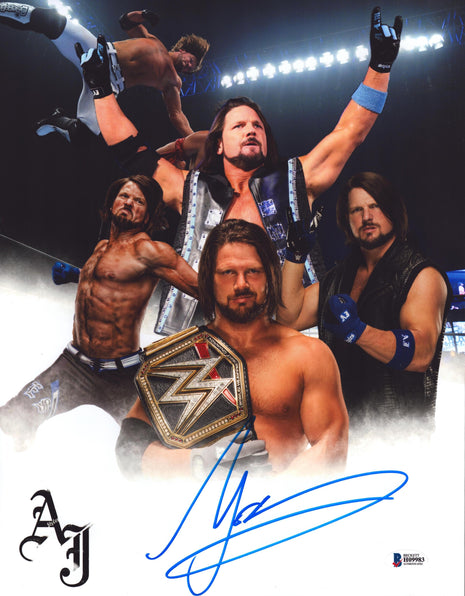 AJ Styles signed 11x14 Photo (w/ Beckett)