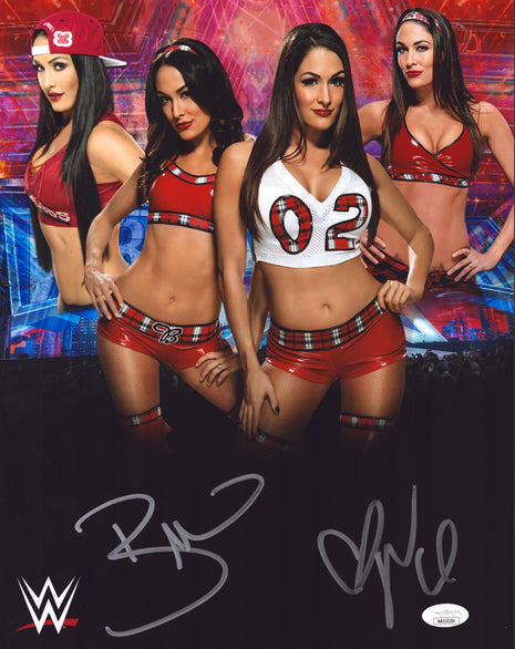 Brie Bella & Nikki Bella dual signed 11x14 Photo (w/ JSA)