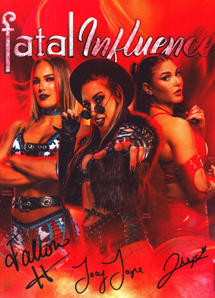 Fallon Henley, Jacy Jayne & Jazmyn Nyx triple signed 11x14 Photo