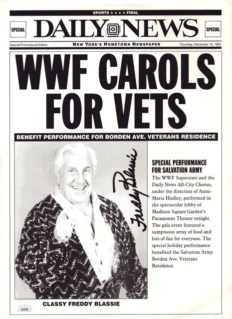 Freddie Blassie signed 11x14 Photo (w/ JSA)