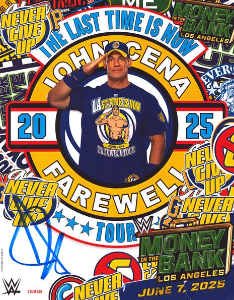 John Cena signed 11x14 Photo (#274 of 500)