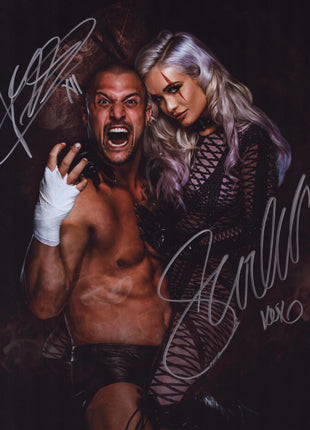 Karrion Kross & Scarlett dual signed 11x14 Photo
