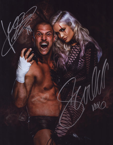 Karrion Kross & Scarlett dual signed 11x14 Photo