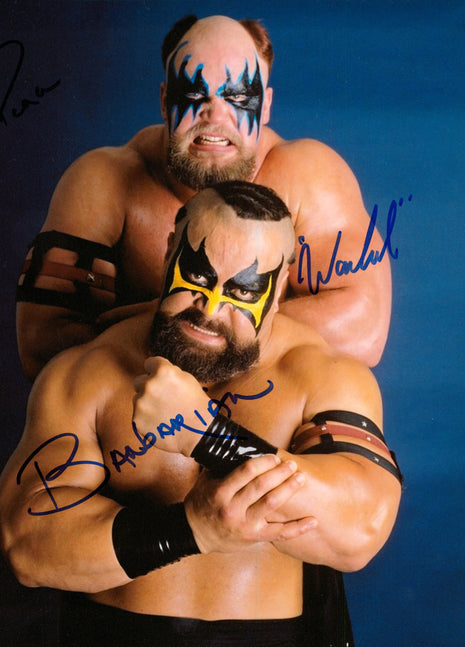 Warlord & Barbarian dual signed 8x10 Photo