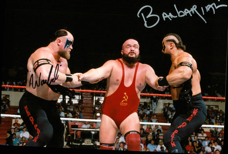 Barbarian & Warlord dual signed 8x10 Photo