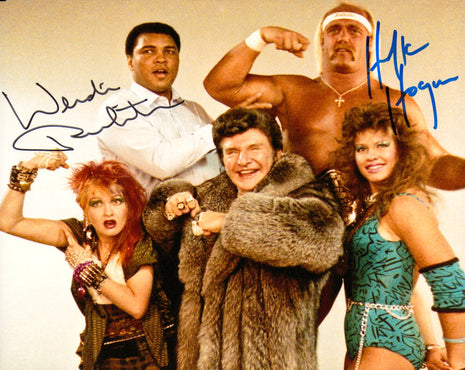 Hulk Hogan & Wendi Richter dual signed 8x10 Photo