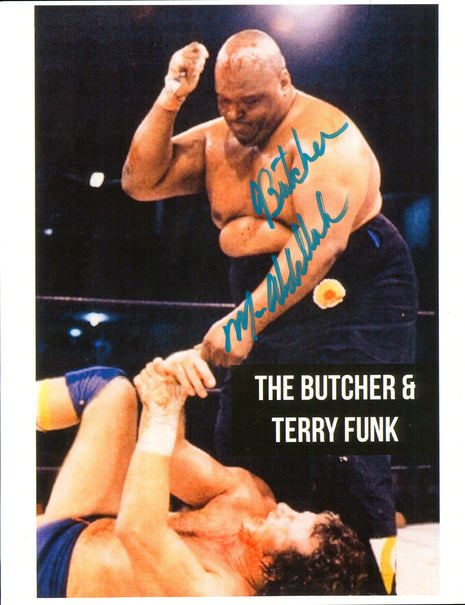 Abdullah the Butcher signed 8x10 Photo