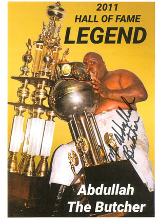 Abdullah the Butcher signed 8x10 Photo