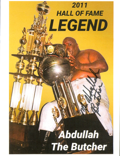 Abdullah the Butcher signed 8x10 Photo