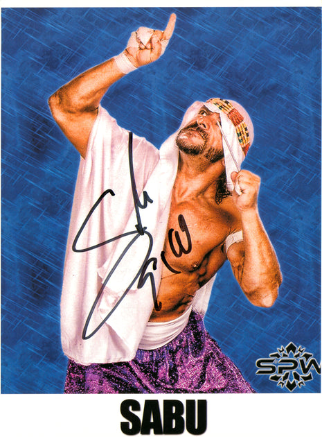 Sabu signed 8x10 Photo