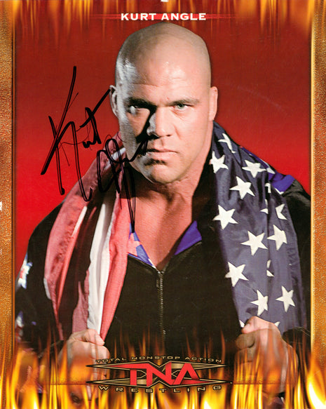 Kurt Angle signed 8x10 Photo