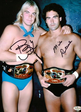 Barry Windham & Mike Rotunda dual signed 8x10 Photo