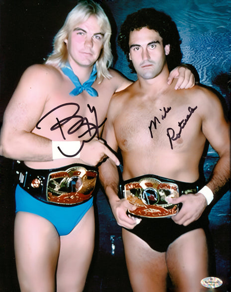 Barry Windham & Mike Rotunda dual signed 8x10 Photo