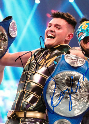 Rey Mysterio & Dominik Mysterio dual signed 8x10 Photo