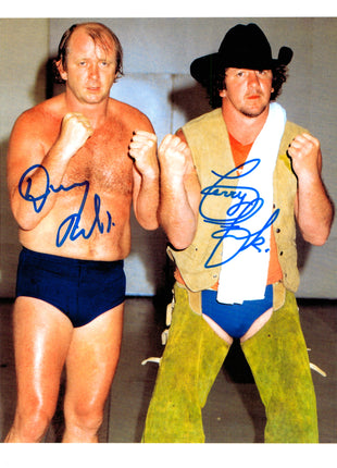 Terry Funk & Dory Funk dual signed 8x10 Photo