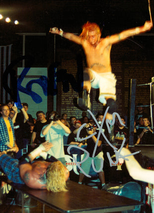 CM Punk & Raven dual signed 5x7 Photo