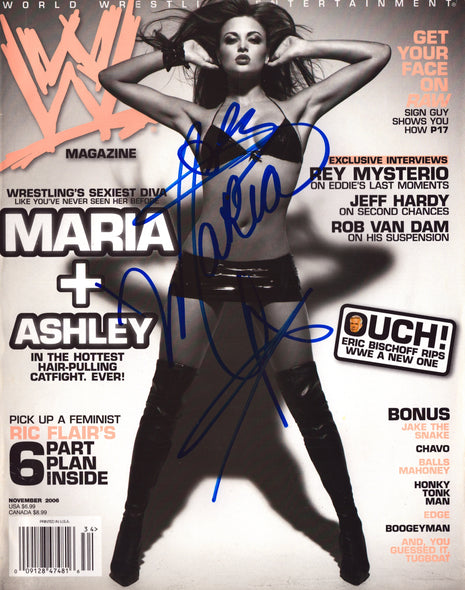Maria Kanellis signed WWE Magazine November 2006