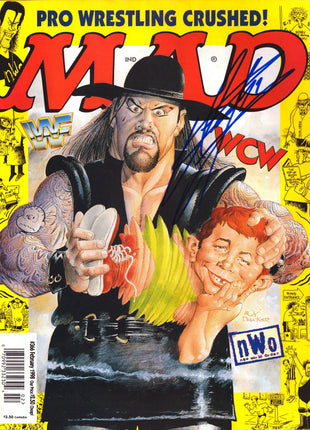 Undertaker signed MAD Magazine February 1998
