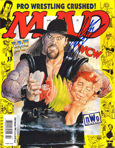 Undertaker signed MAD Magazine February 1998