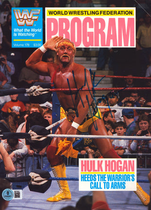 Hulk Hogan signed WWF Program Volume 178 (w/ Beckett)