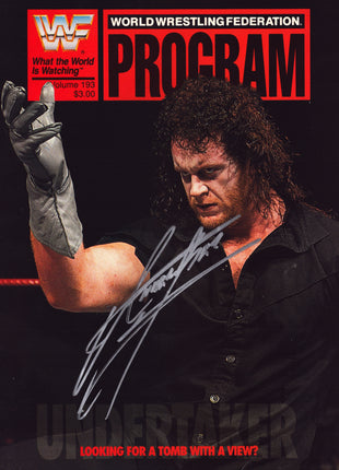 Undertaker signed WWF Program Volume 193