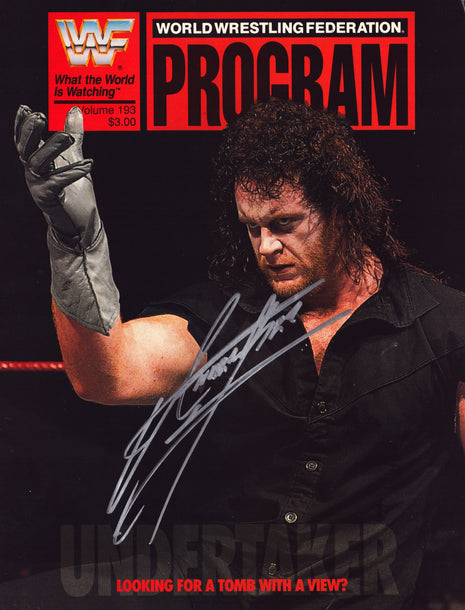 Undertaker signed WWF Program Volume 193